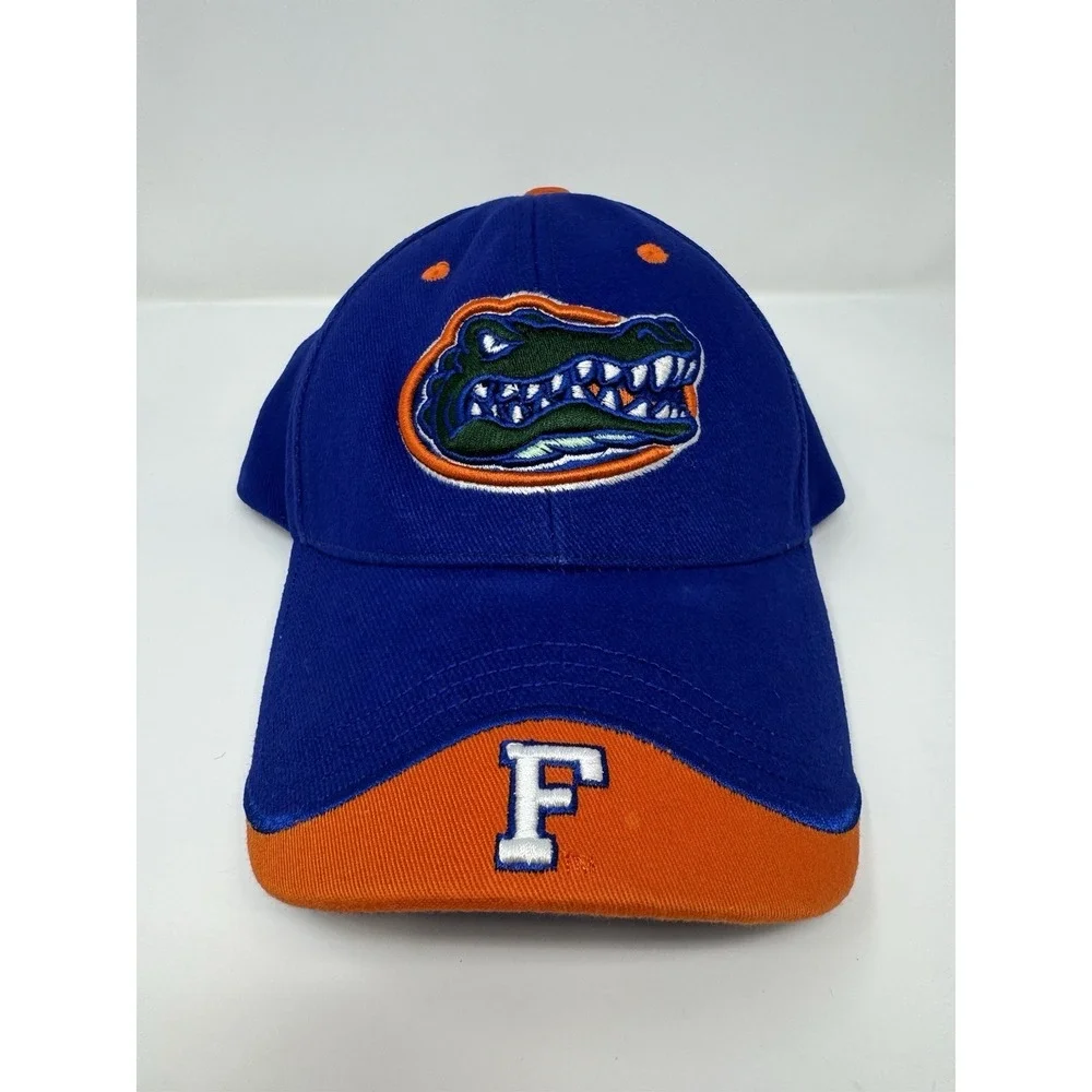 Florida‎ Gators Hat Football Blue Embroidered Logo Sports Adjustable Cap